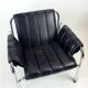 Lounge Chair By Viliam Chlebo In Chrome And Leatherette, Kodreta 1980s