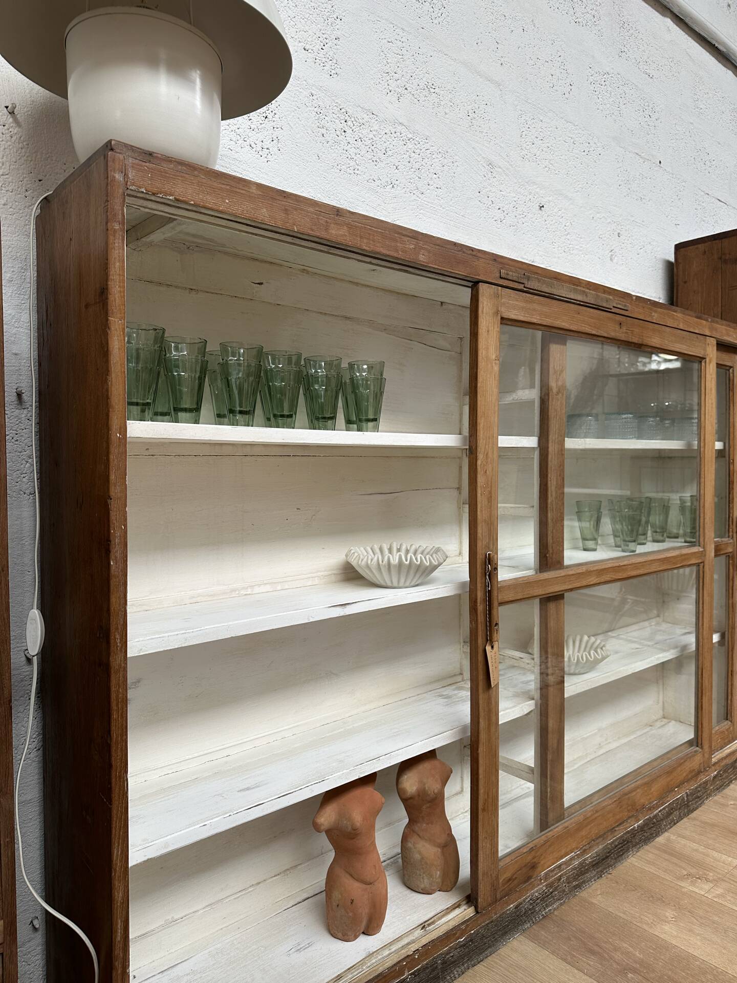 Large antique display cabinet