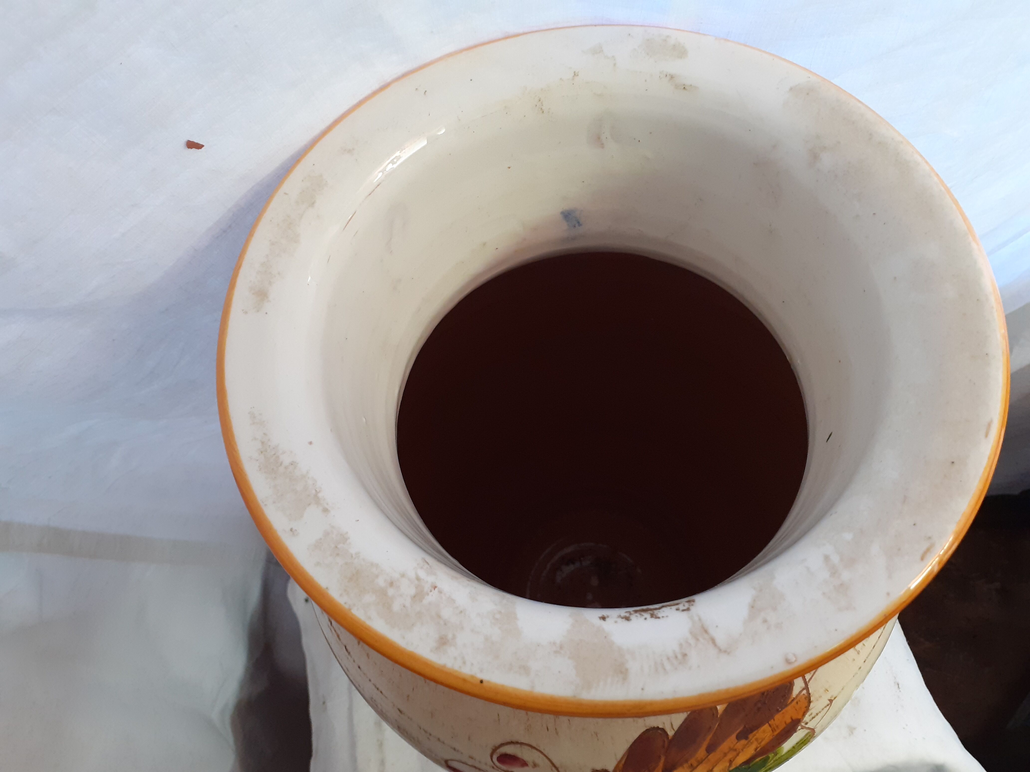 Large vase vallauris in faience