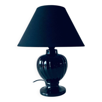 Antique black ceramic lamp