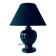 Antique black ceramic lamp