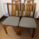 Lot de 4 chaises vintage bois
