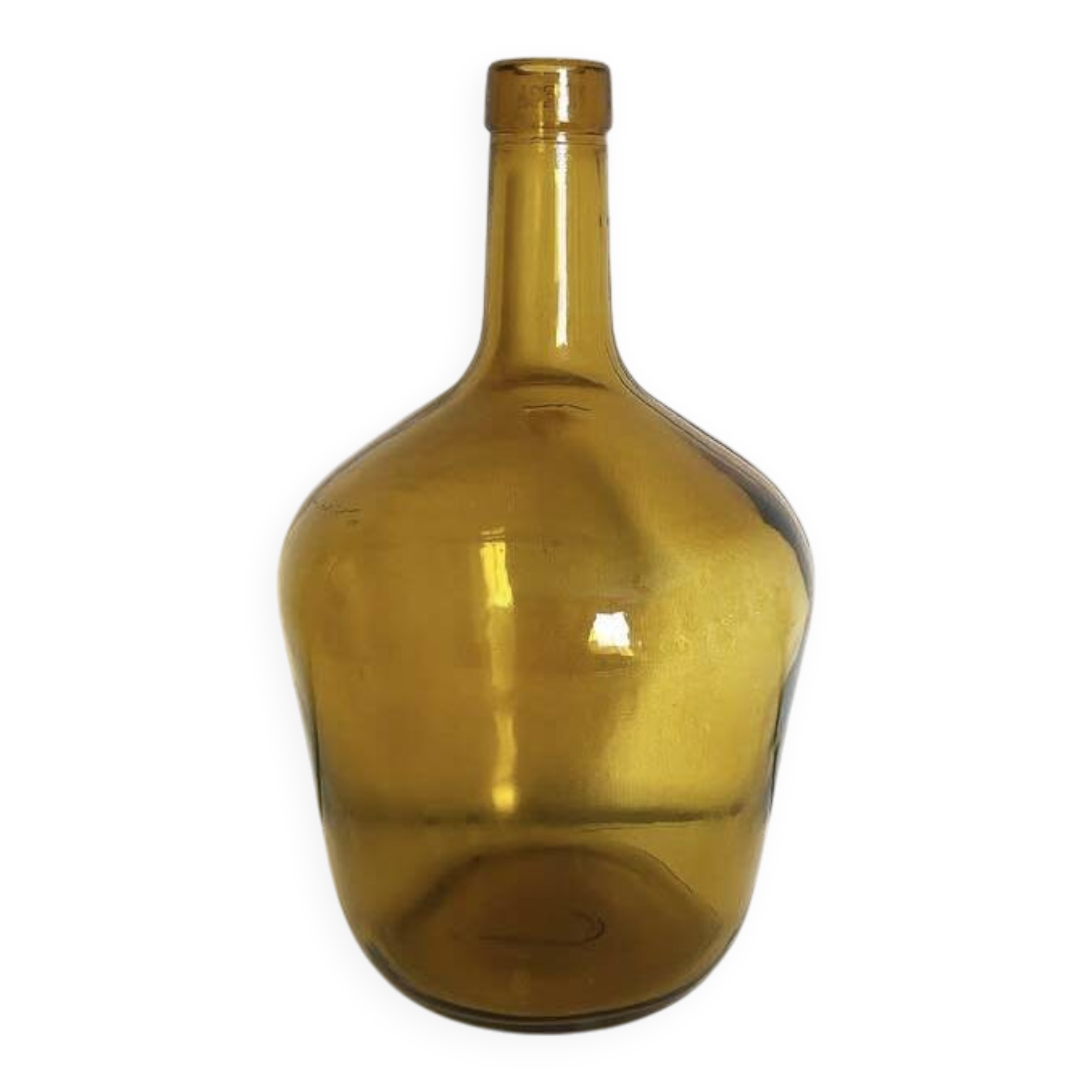 Dame Jeanne jaune ambrée vintage