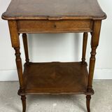 Louis Philippe style walnut side table, dressing table