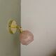 Vinatge tulip wall light in pink CLichy glass