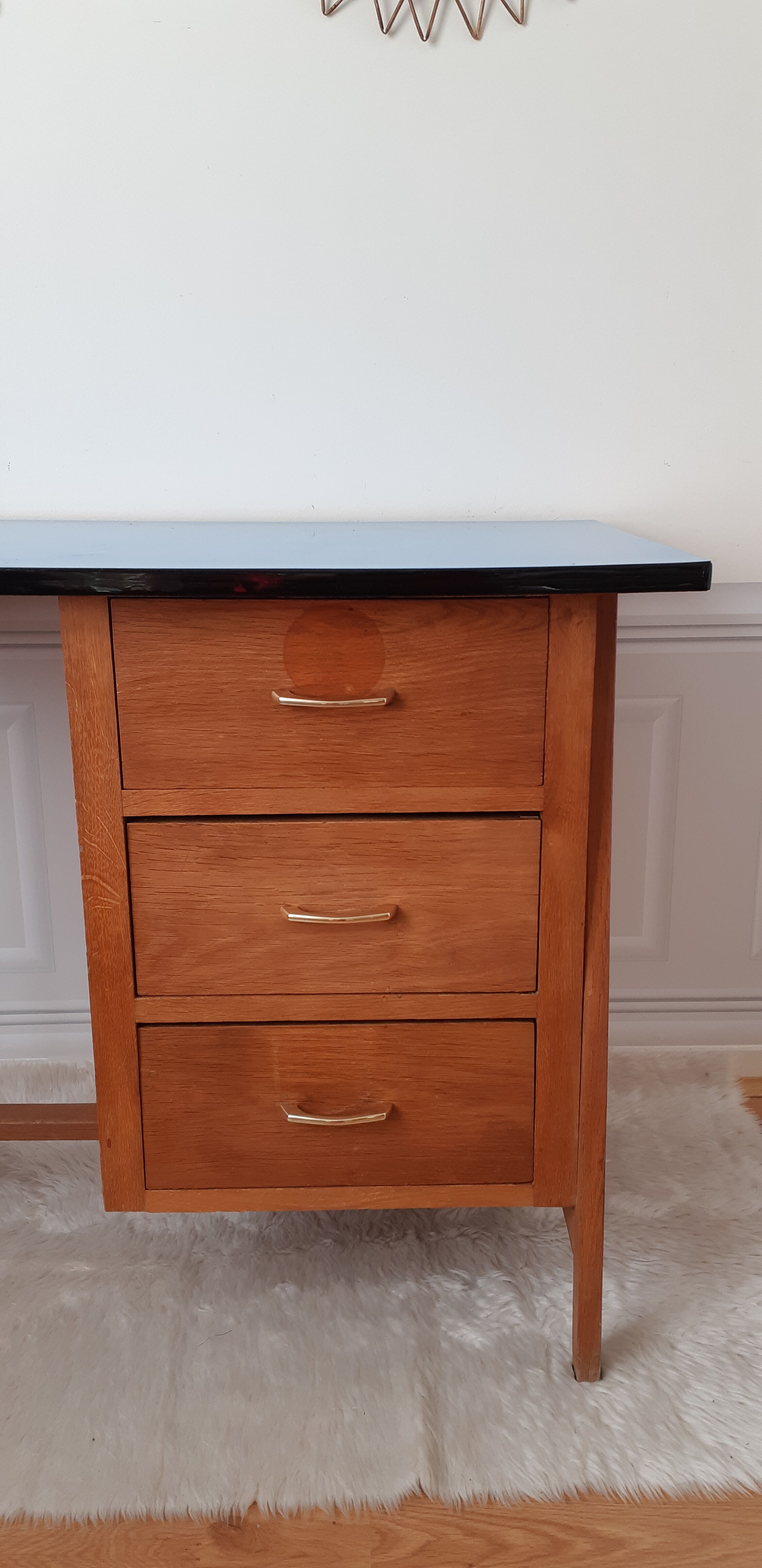 Vintage wood and formica desk