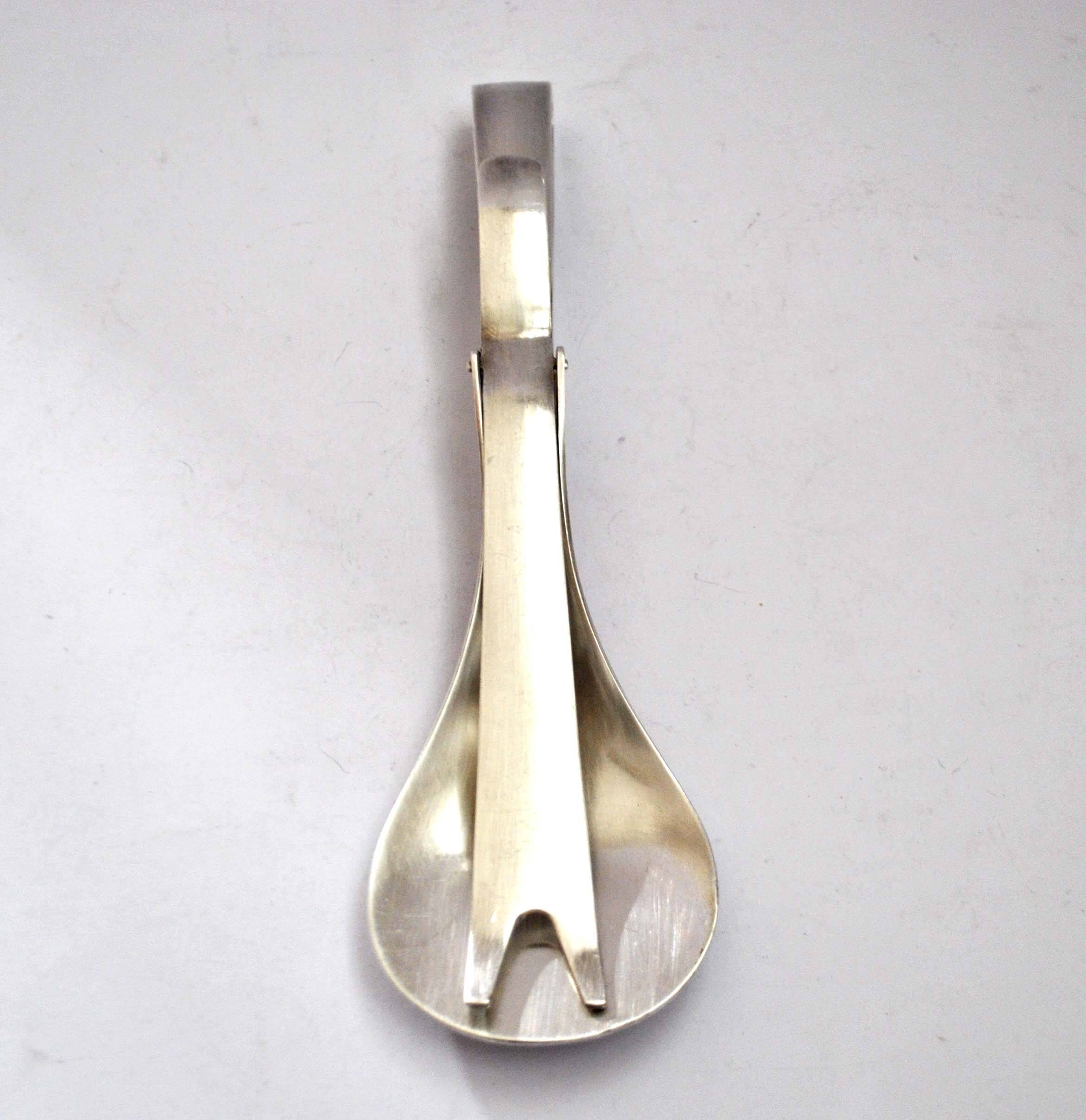 Vintage silver-plated serving tongs GULDEN - Hospitality goldsmithing