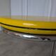 Vintage Yellow Bar Table: Chrome Bauhaus Style, 1970s High Coffee Table