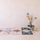 Long pastel runner rug - 492 x 88 cm