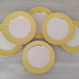 Flat Faience Plates Orchies Moulin des Loups Vintage