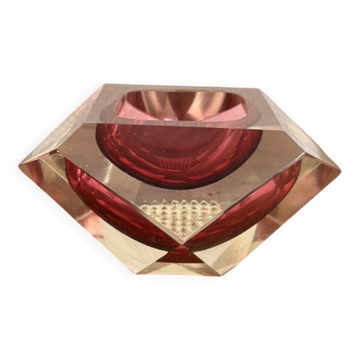 Ashtray Pocket Empty Murano Moulded Glass 1960 by Flávio Poli Seguso