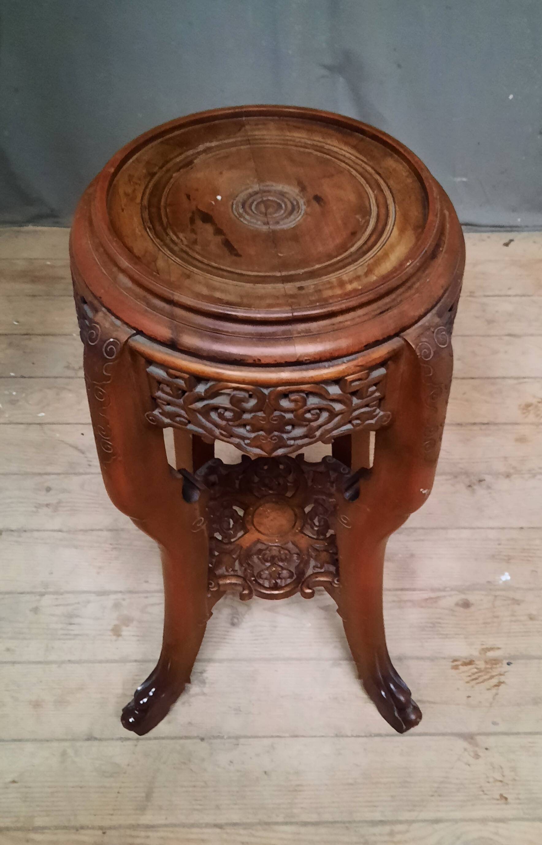 Small far eastern pedestal table