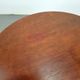 Dutch Art Deco Modernist Round Oak Side Table, 1930s