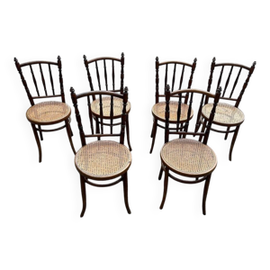 Lot de 6 chaises bistrot