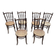 Lot de 6 chaises bistrot Josef Hofmann 1930