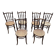 Lot de 6 chaises bistrot Josef Hofmann 1930