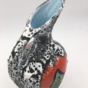 Enamelled ceramic vase Fat Lava, signed Pugi, numbered, circa 1950/1960