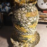 Vase and ceramic cup in fabrics