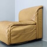 Canapé modulaire en cuir Wittmann Hochbaret des années 1970, Autriche