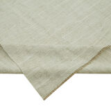 Hand-knotted anatolian antique 1970s 288 cm x 502 cm white hemp kilim carpet