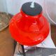 Dark orange opaline glass pendant light