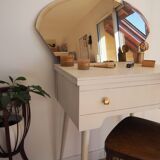 Smoked beveled mirror