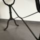 Wrought iron bistro table