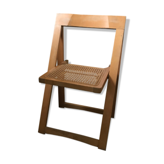 Chaise pliante en cannage