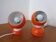 Italian Space Age Metal Internal Magnet Table Lamps by Reggiani, 1960s, Set of 2