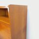 Meuble de rangement secrétaire vintage en bois de chêne des années 50 60