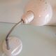 Lampe de bureau en métal blanc vintage années 70/80