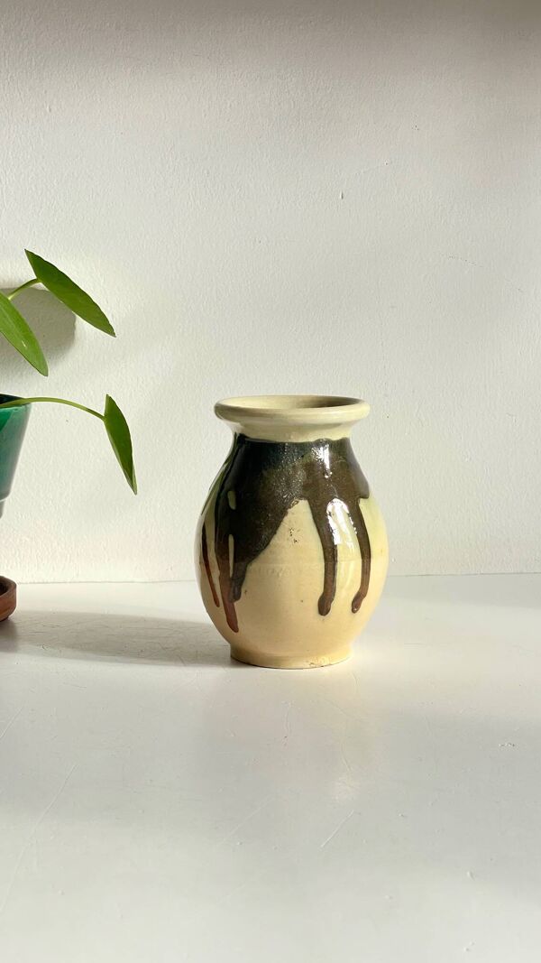 Vase en céramique vintage Aegitna Vallauris France