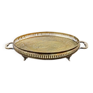 Grand plateau en laiton - baroque style louis