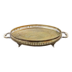 Large brass tray in Louis XV baroque style