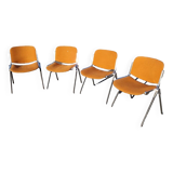 Set of 4 vintage Italian chairs