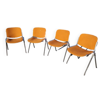 Set of 4 vintage Italian chairs