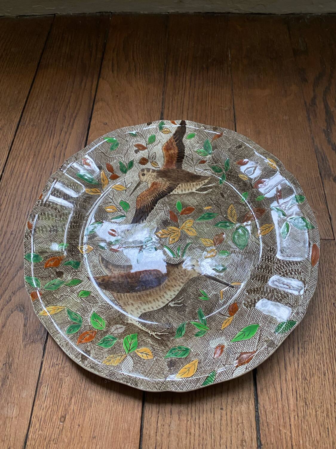 Woodcock plate from the Rambouillet de Gien series