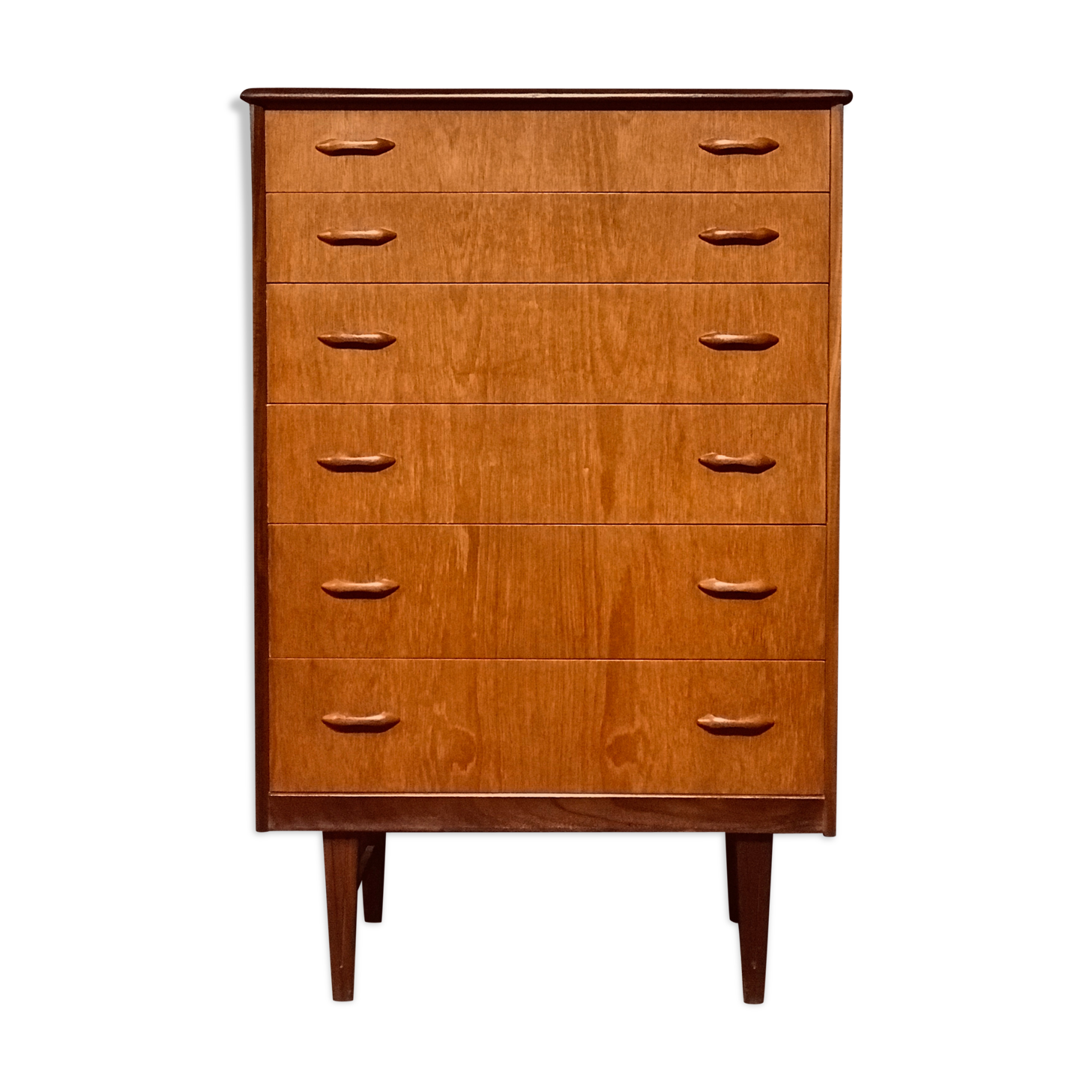 Mid-century english teak chest of drawers, 1960s