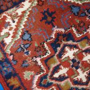 Tapis vintage Persan Hamadan fait main 50cm x 70cm 1970s 1C753