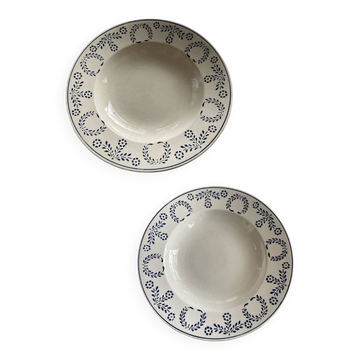 Assiettes centenaires luneville