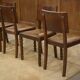 Ensemble de 6 chaises Charles Dudouyt en chêne 1950’s