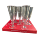 6 champagne flutes baccarat service clermont - xixth