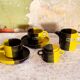 Ceramic coffee set by SIC Ceramiche Artistiche, 1970s, set of 4