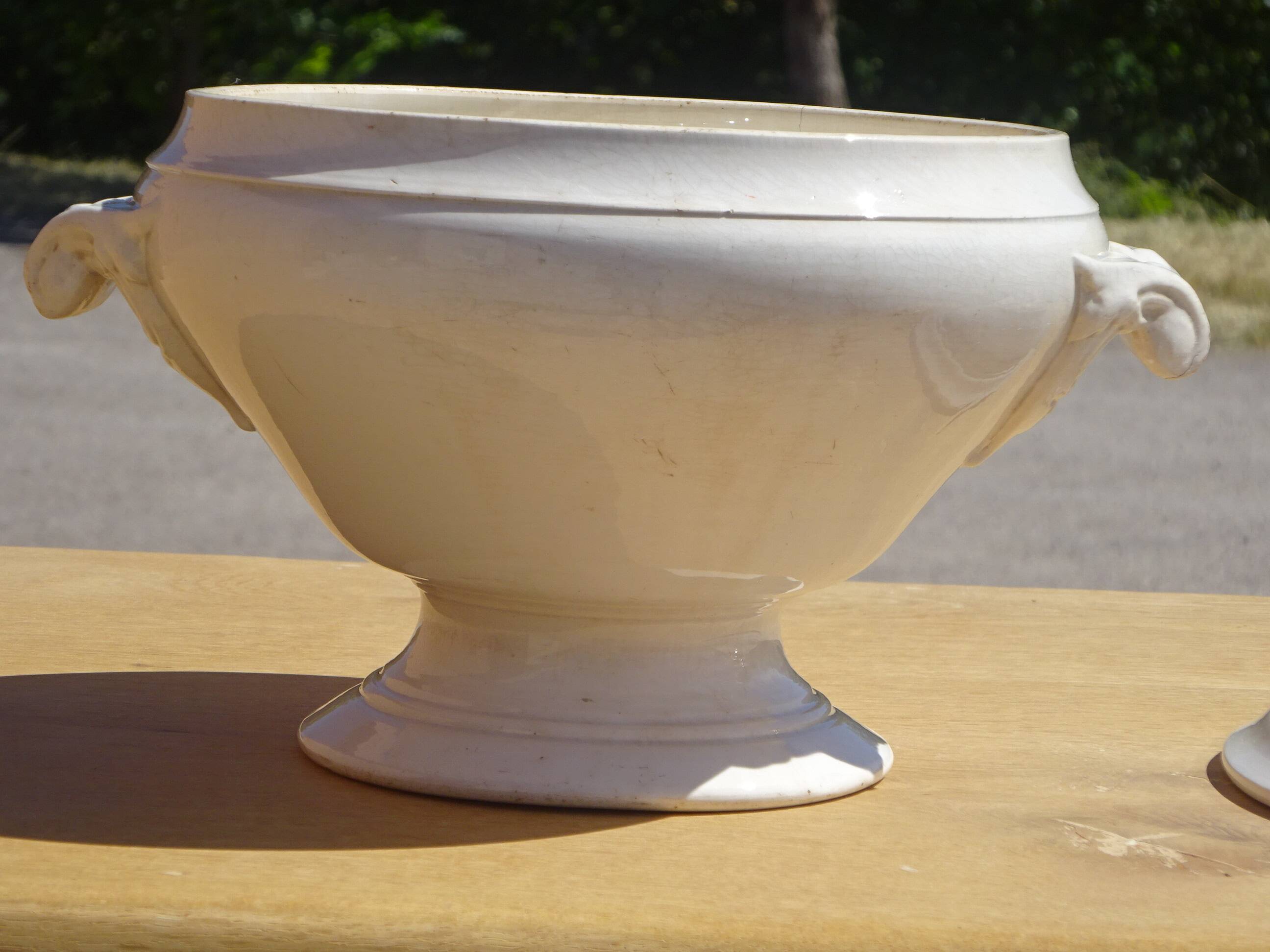 Old soup tureen, Digoin/Sarreguemines