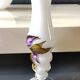 Stylish Kalina Poland vase. Floral decoration. Unique signed piece, 27 cm