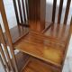 Old teak rotating bookcase