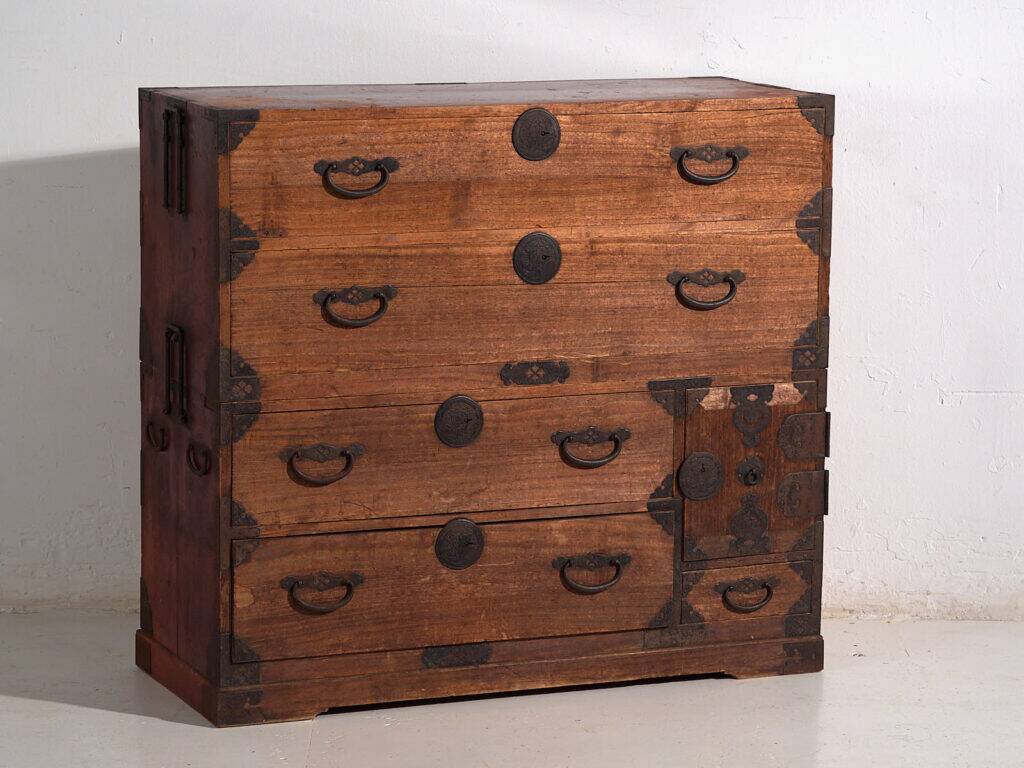 Original Japanese Tansu chest, Edo/Meiji period (circa 1850-1890) #39