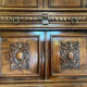 Two-body walnut buffet renaissance