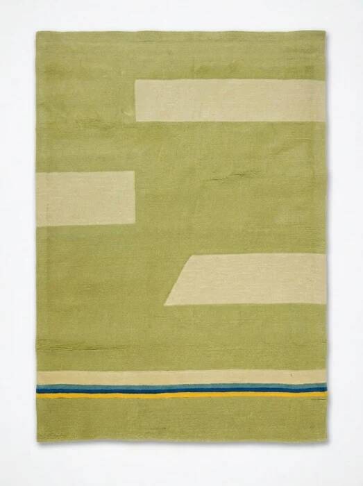 Tisca "Vermont" hand-tufted wool rug, France 1970s-1980s