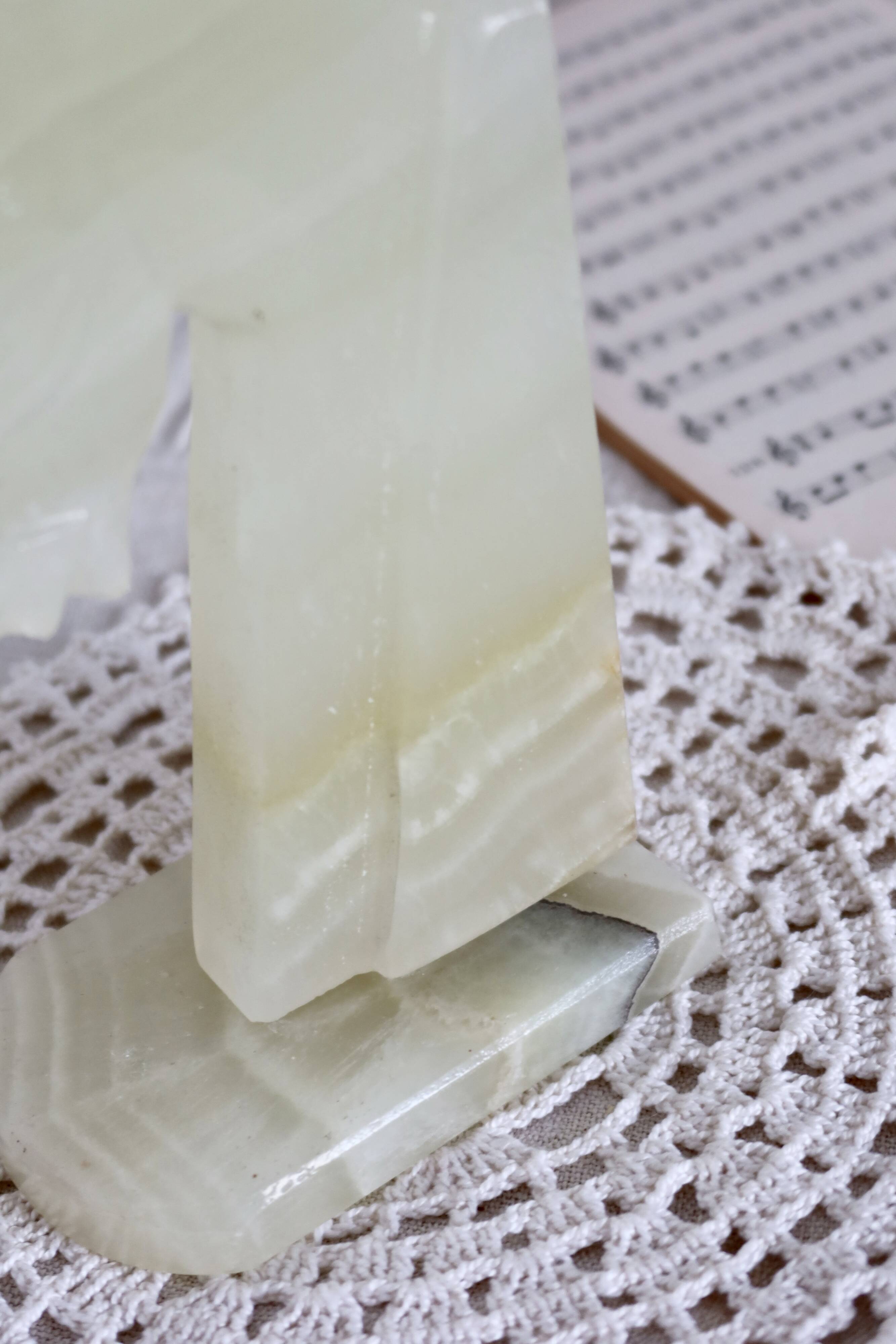 Vintage Onyx Bookend - Horse